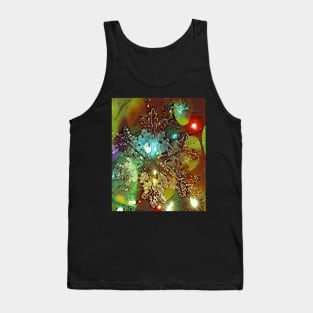 Snowflake Christmas Tree Artwork Tank Top